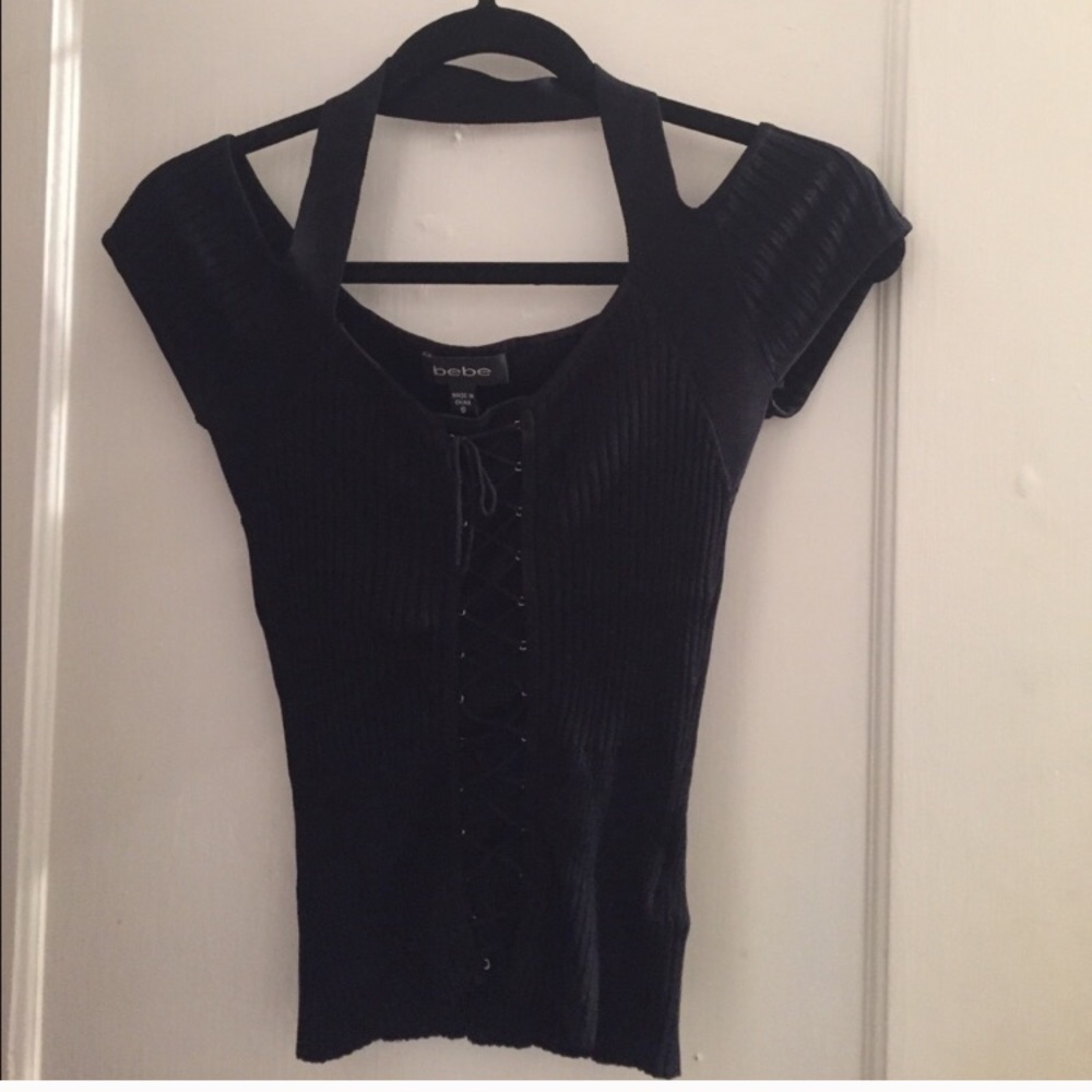 Bebe lace up top - Picture 3 of 5